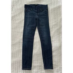 Liverpool Jeans Womens 4/27 Denim Legging Mid Rise Stretch Pull On Dark Wash